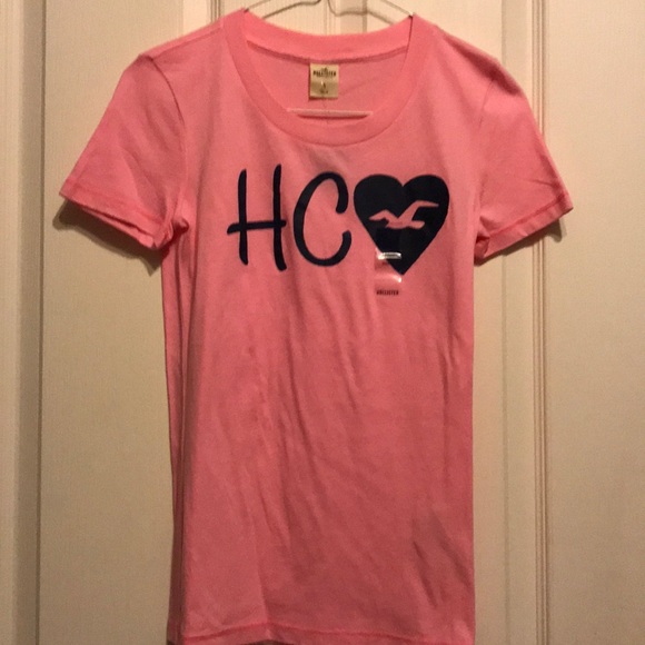 Women’s S Light Pink Hollister Tee Shirt (NWT) - Picture 1 of 5
